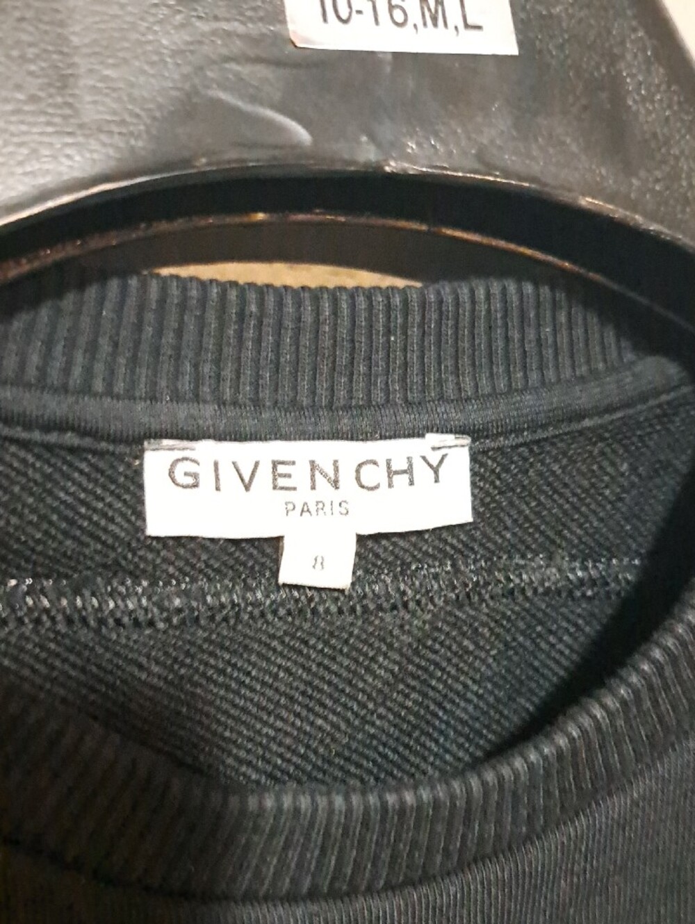 Givenchy Black Long-Sleeve Logo Dress Tee - Picture 2 of 5